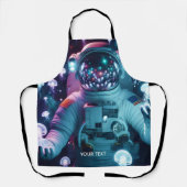 Fantasie Schattigee astronaut kwallen ruimte Schort (Voorkant)