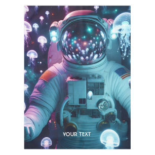 Fantasie Schattigee astronaut kwallen ruimte Tafelkleed