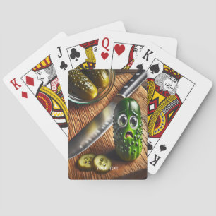 Fantasie Schattigee augurken Board Jar Pokerkaarten