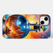 Fantasie Schattigee levendige flessenbrandruimte Case-Mate iPhone Case (Achterkant (horizontaal))