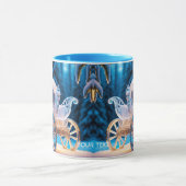 Fantasie Schattigee levendige ijswagen Winter Mok (Midden)