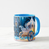 Fantasie Schattigee levendige ijswagen Winter Mok (Voorkant rechts)