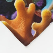 Fantasie Schattigee levendige Octopus Zee Creature Fleece Deken (Hoek)