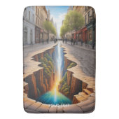 Fantasie Schattigee levendige optische illusie sta Badmat (Voorkant Verticaal)