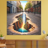 Fantasie Schattigee levendige optische illusie sta Canvas Afdruk (Insitu (Woonkamer))