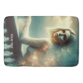 Fantasie Schattigee nacht meisje verdriet Badmat (Voorkant)