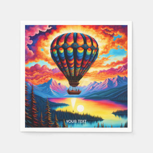 Fantasie Schattigee Vivid Hete Luchtballon Servet