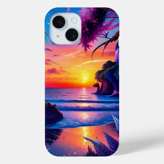 Fantasie Tropisch Strand 2 Case-Mate iPhone Case (Achterkant)