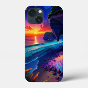 Fantasie Tropisch Strand Vier iPhone 13 Mini Hoesje