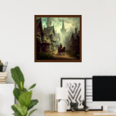 Fantasie Victoriaans Engeland 1 Poster (Thuiskantoor)