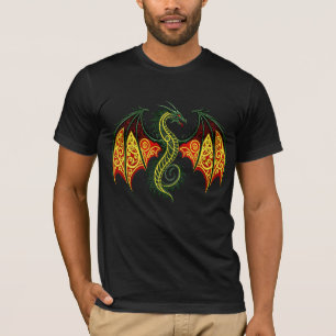 Fantasie Vliegende Draak Vleugels Mythisch Dier T-shirt
