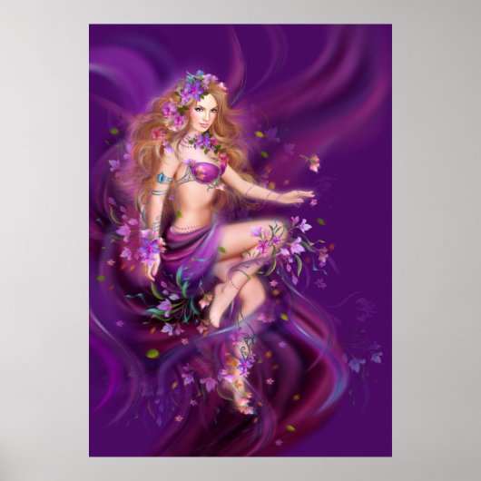 fantasie Vloerfee. Poster (Voorkant)