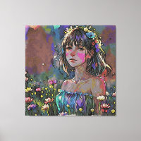 *~ Fantasie Wilde Bloemen AP56 Kunst het Schildere