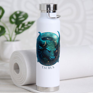 Fantasie Zodiac Symbool Bull Celestial Taurus Waterfles