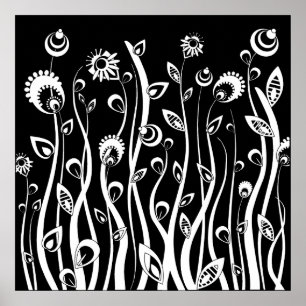 fantasiebloemen poster