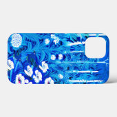 Fantasiebos met bloemen en vogels Case-Mate iPhone case (Achterkant (horizontaal))