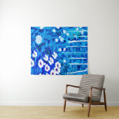 Fantasiebos met bloemen en vogels wandkleed (In Situ (horizontaal))