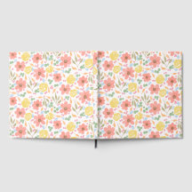 Fantasiën Gastensboek met Waterverf Bloemen