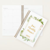 Fantasienaam Gold Pink Geometric Floral Personal Planner (Display)