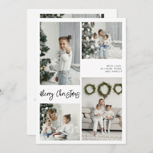 Fantasienaam voor kerst feestdagenkaart (Voorkant / Achterkant)