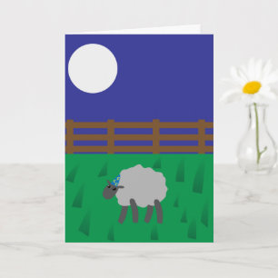 Fantasierijke Schapen Verjaardag, Gefeliciteerd me Kaart