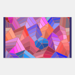 Fantasiest Berge Ansicht aus der Luft Rechthoekige Sticker