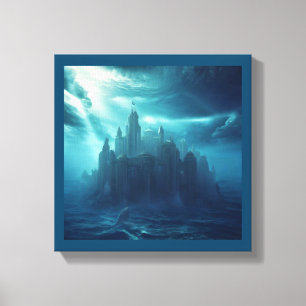 Fantasiestad Atlantis (2) Canvas Afdruk