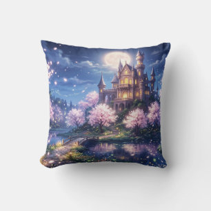 Fantasiestad en kasteel kussen