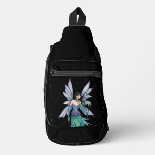 Fantasiesterrenhemel Elf met Staf Sling Bag