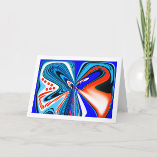 Fantasiestil bloemkunst kaart