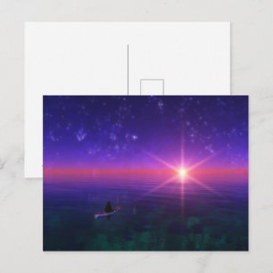 Fantasieten: op het Zee Briefkaart
