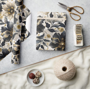 Fantasievolle Bloemen Cadeaupapier