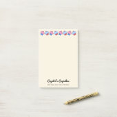 Fantasievolle Cupcakes Persoonlijk Post-it® Notes (Op bureau)