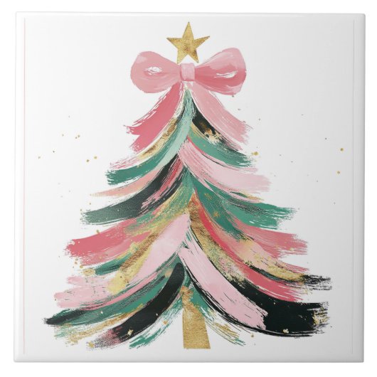 Fantasievolle Feestdagen Tegeltje (Voorkant)