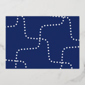 Fantasievolle typografie folie kerstkaart folie feestdagenkaart (Achterkant)