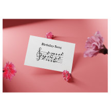 Fantasievolle Vogelsong Muziek Verjaardagsansichtk