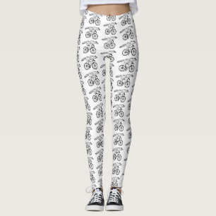 Fantasievolle Vos op Fiets Kunstprint Leggings