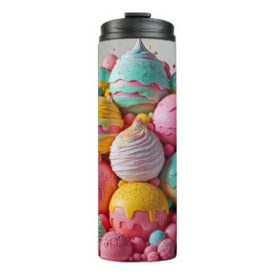 Fantasievolle waterfles thermosbeker