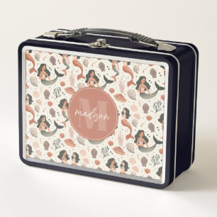Fantasievolle Zeemeermin Metalen Lunchbox