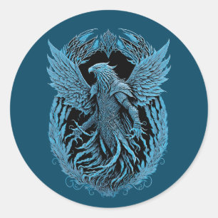fantasiewezen Middeleeuwse arend Ronde Sticker