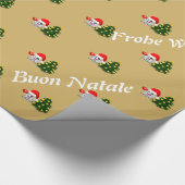 Fantasma de whatsapp Feliz  Navidad varios idiomas Cadeaupapier (Hoek)