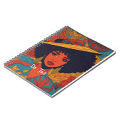 Fantastic Afro vrouw notitieboek (Linkerzijde)