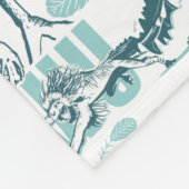 Fantastic Beasts Blue Pattern Fleece Deken (Hoek)