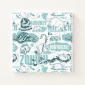 Fantastic Beasts Blue Pattern Notitieboek (Achterkant)