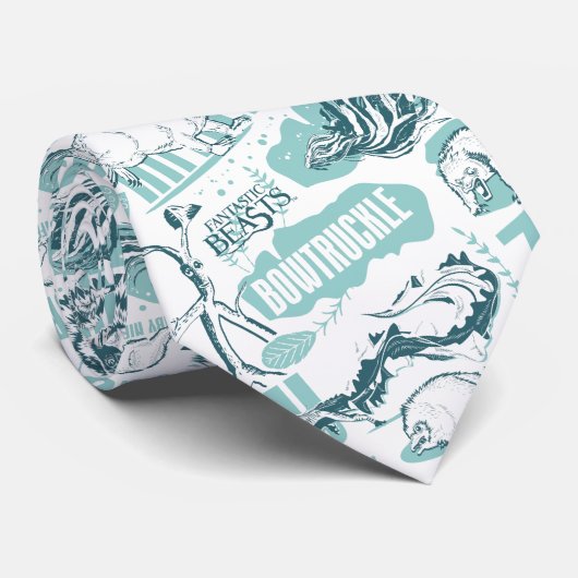 Fantastic Beasts Blue Pattern Stropdas (Opgerold)