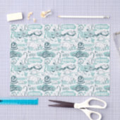 Fantastic Beasts Blue Pattern Tissuepapier (Craft)