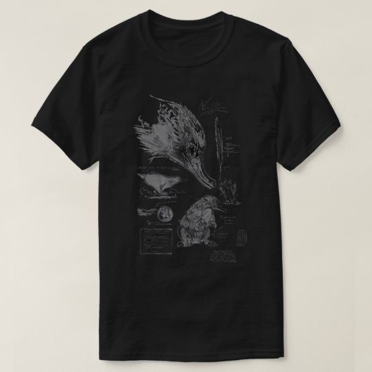 Fantastic Beasts Niffler Poster T-Shirt (Design voorkant)