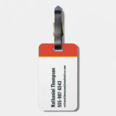 Fantastic Beasts  Pattern Bagagelabel (Achterkant verticaal)