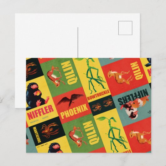 Fantastic Beasts Pattern Briefkaart (Voorkant / Achterkant)