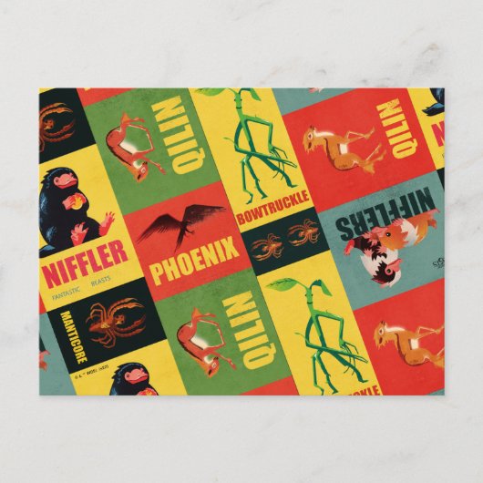 Fantastic Beasts  Pattern Briefkaart (Voorkant)
